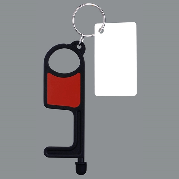 PPE No-Touch Door/Bottle Opener w/ Card Key Chain - Image 5