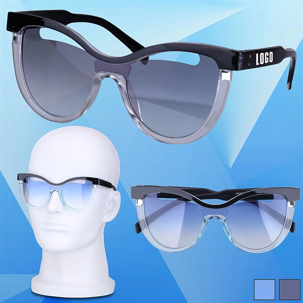 Fashion Sunglasses w/ Hollow Lens - Image 1