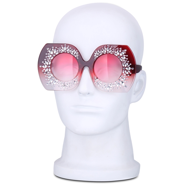 Fashion Sunglasses w/ Flower Design - Image 3