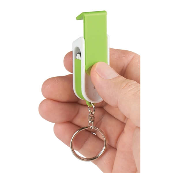 Phone Stand And Screen Cleaner Combo Key Chain - Image 19