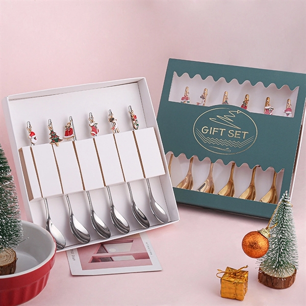 Christmas Spoon Set with Pendant     - Image 3