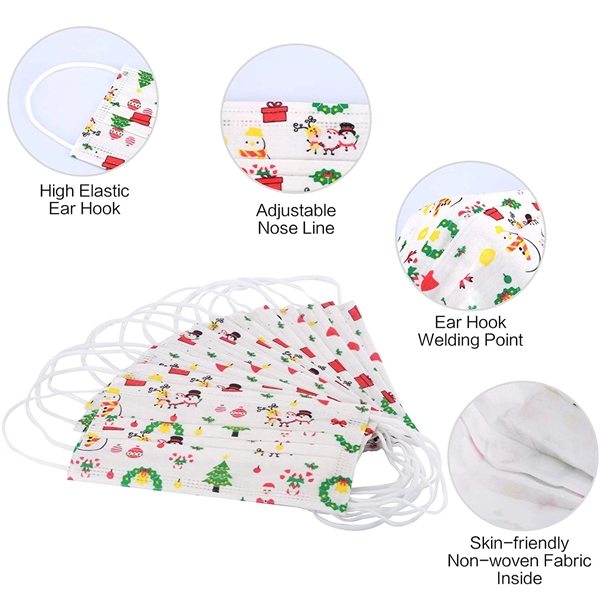 Disposable Christmas Face Mask - Image 2