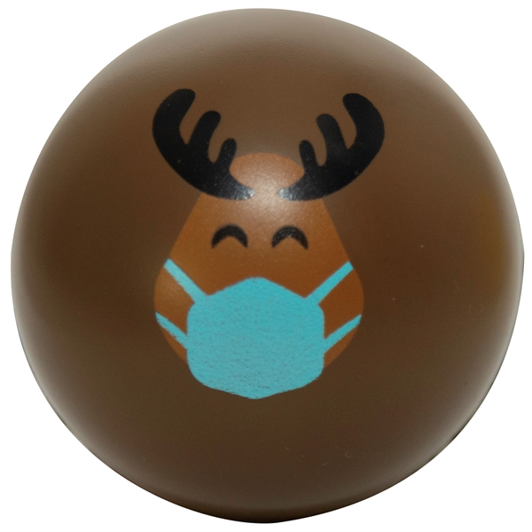 Holiday PPE Reindeer Squeezies® Stress Ball - Image 1