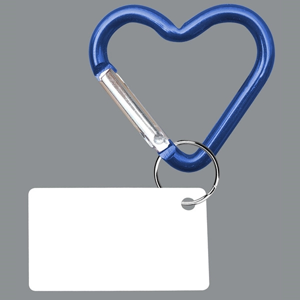 PPE Heart Shaped Carabiner w/ Mini Card Key Chain - Image 2