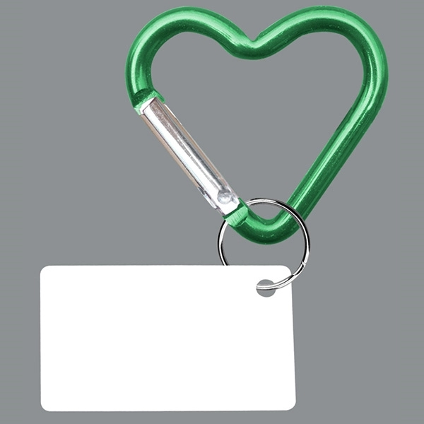 PPE Heart Shaped Carabiner w/ Mini Card Key Chain - Image 3