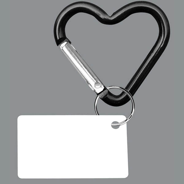 PPE Heart Shaped Carabiner w/ Mini Card Key Chain - Image 4