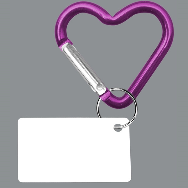 PPE Heart Shaped Carabiner w/ Mini Card Key Chain - Image 5