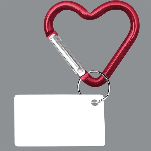 PPE Heart Shaped Carabiner w/ Mini Card Key Chain - Image 6