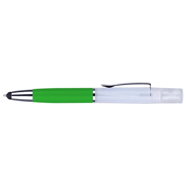 PPE No Touch Stylus Ballpoint Pen w/ Mini Spray Bottle - Image 3