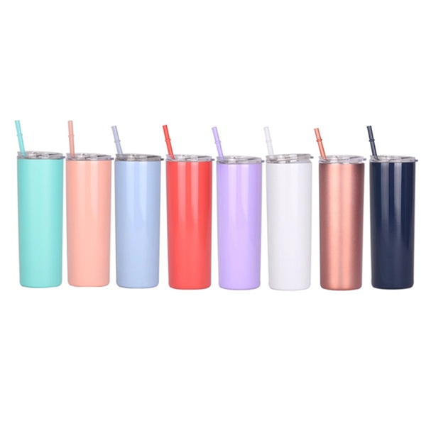 Stainless Steel Tumblers with Straw