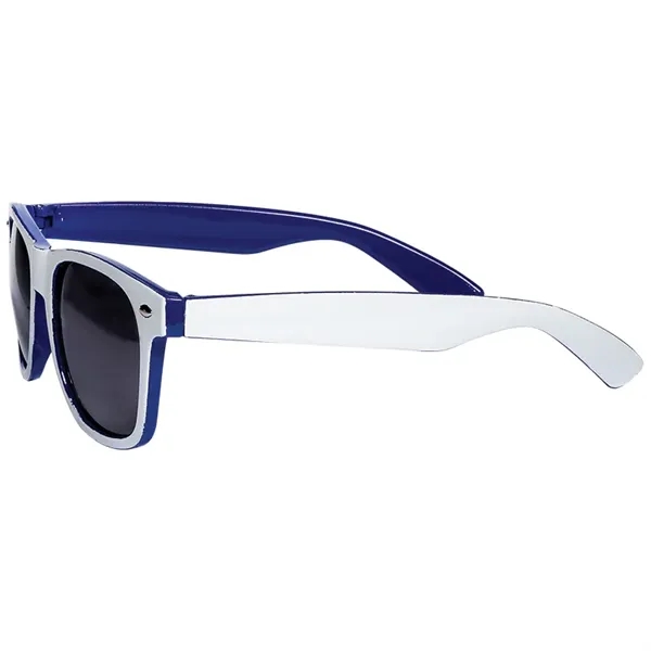 Two-Tone Glossy Sunglasses - Image 17