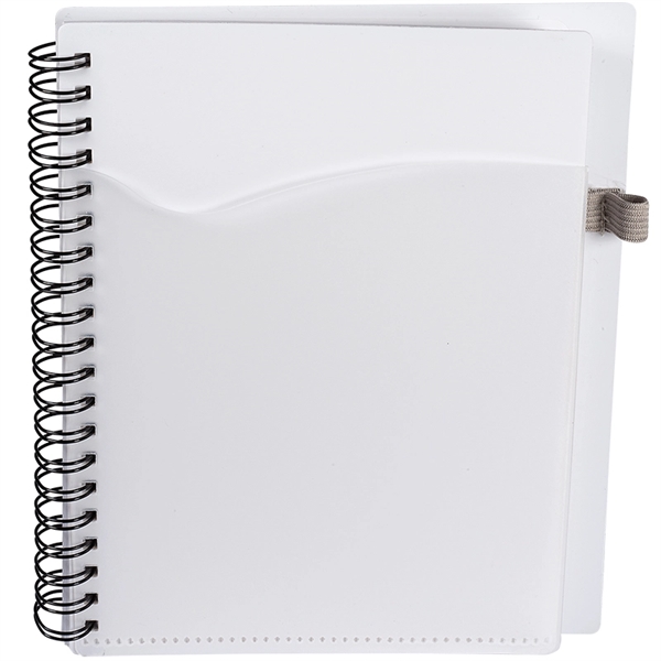 Polypro Notebook with Clear Front Pocket - Image 5
