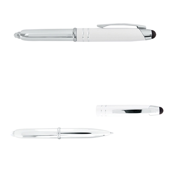 Executive 3-in-1 Metal Pen Stylus with LED Light - Image 13