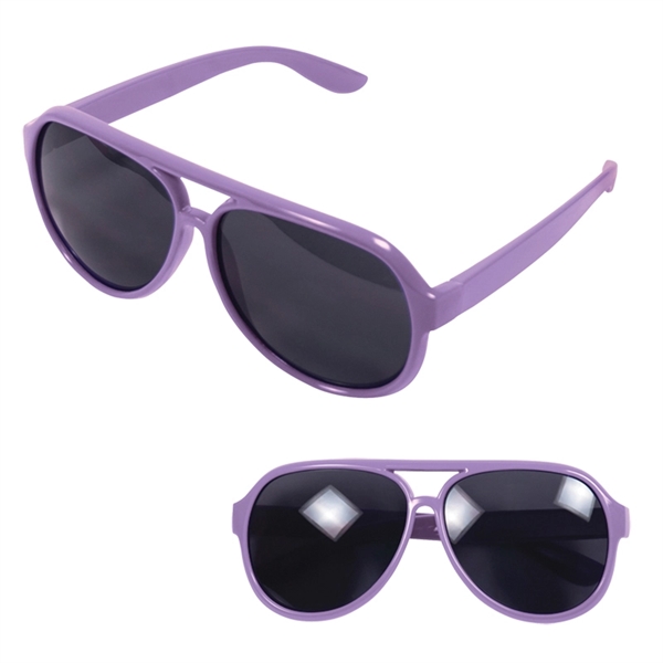 Aviator Style Plastic Sunglasses - Image 6