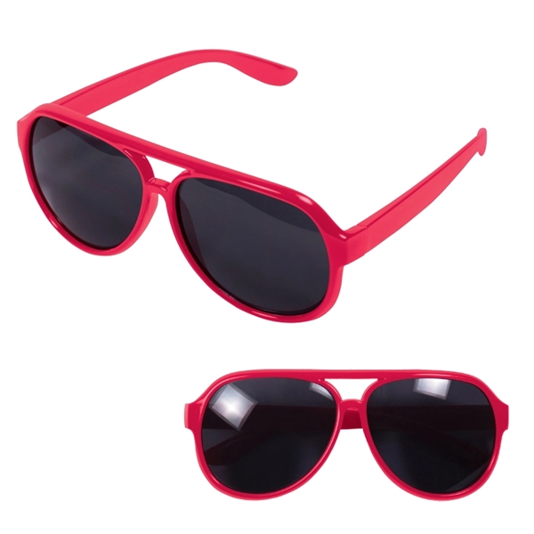 Aviator Style Plastic Sunglasses - Image 7