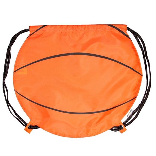 GameTime!® Basketball Drawstring Backpack - Image 3