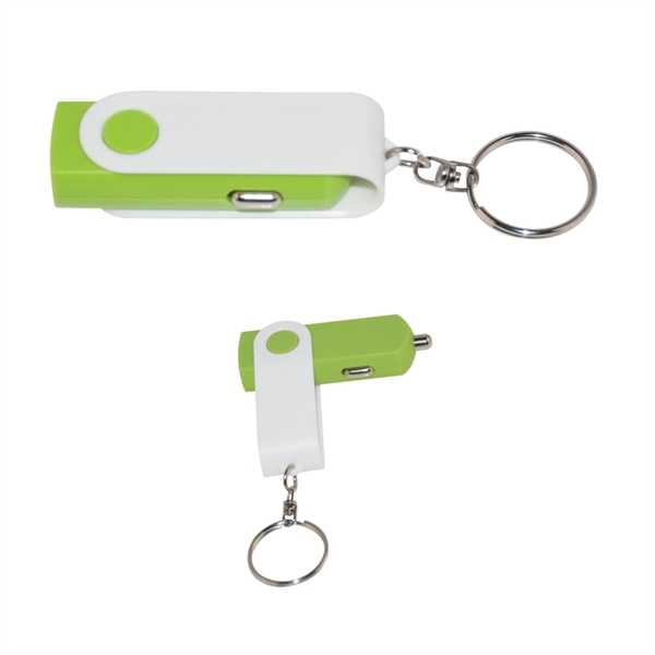 USB Car Adapter Key Chain - Image 11
