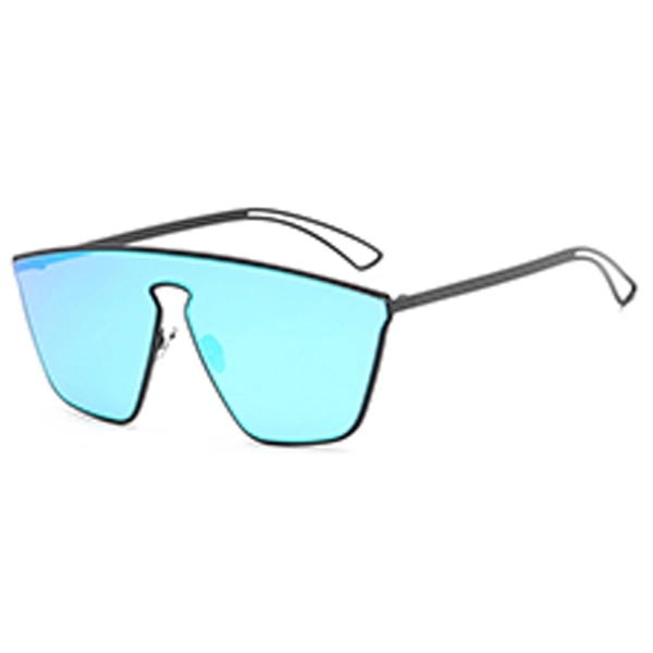 Checker Sunglasses w/ Colorful Lens - Image 2