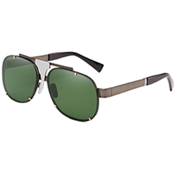 Checker Sunglasses w/ Colorful Lens - Image 3