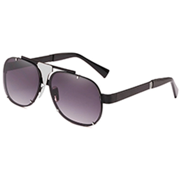 Checker Sunglasses w/ Colorful Lens - Image 5