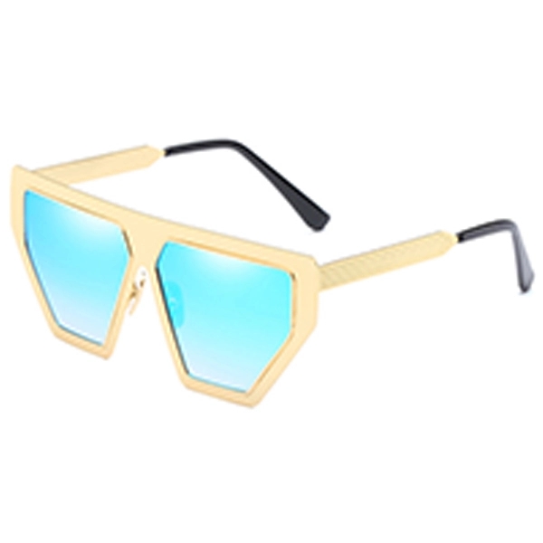 Full Frame Sunglasses w/ Colorful Lens - Image 2