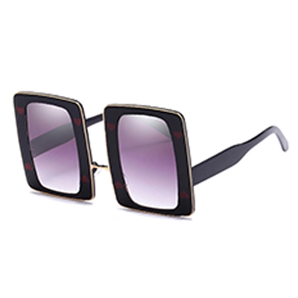 Full Frame Sunglasses w/ Rectangle Lens - Image 4