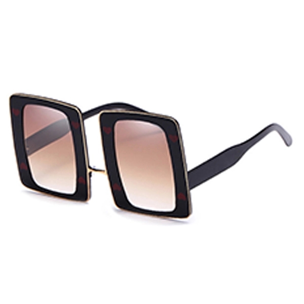 Full Frame Sunglasses w/ Rectangle Lens - Image 6