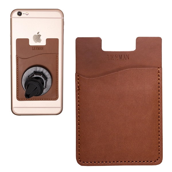 Tuscany™ Magnetic Auto Phone Holder with Pocket - Image 8