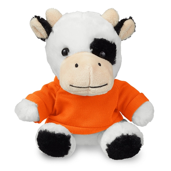 7" Plush Cow with T-Shirt - Image 17