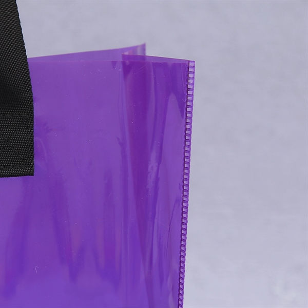 Purple-Clear Stadium Tote Bag     - Image 3