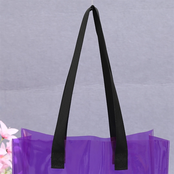 Purple-Clear Stadium Tote Bag     - Image 4