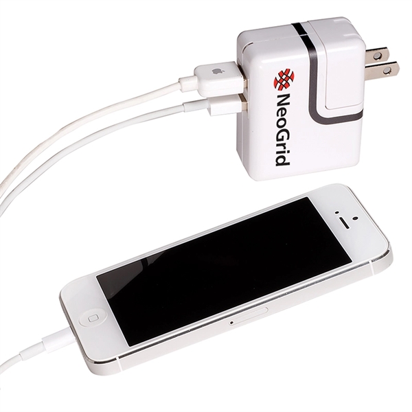 Dual USB Port AC Mobile Charger - Image 1