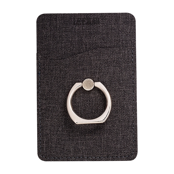 Leeman™ RFID Phone Pocket with Metal Ring Phone Stand - Image 6