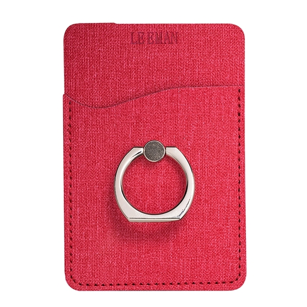 Leeman™ RFID Phone Pocket with Metal Ring Phone Stand - Image 9