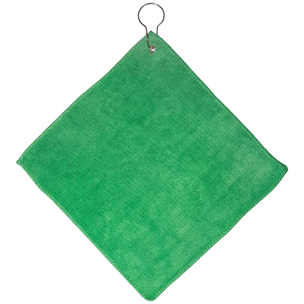 Microfiber Golf Towel with Grommet and Hook - Image 8