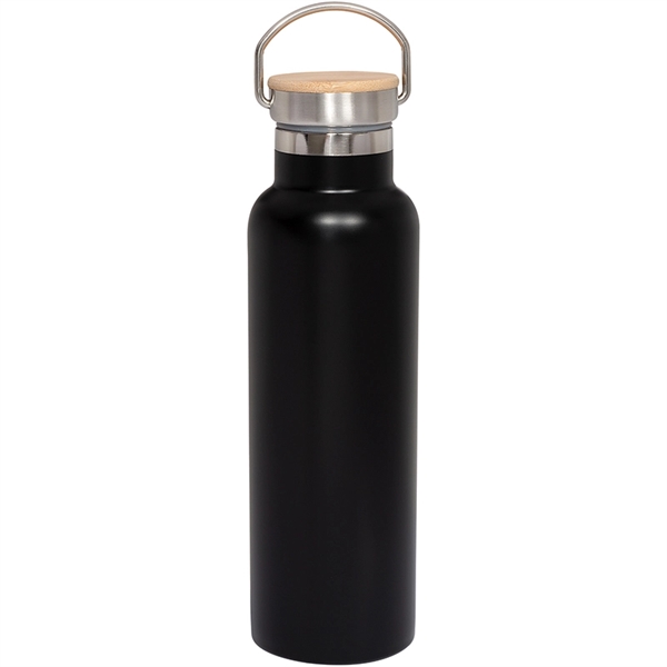 20 oz. Vacuum Bottle with Bamboo Lid - Image 6