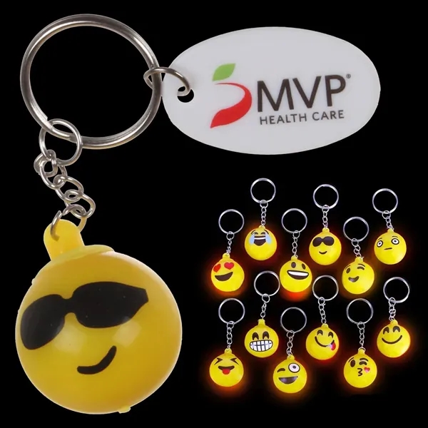 Light Up Emoji Keychain - Image 2