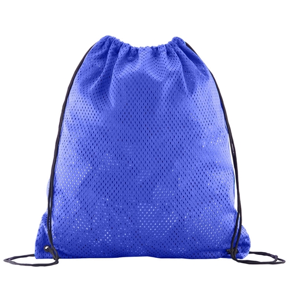 Sports Jersey Mesh Drawstring Backpack - Image 9