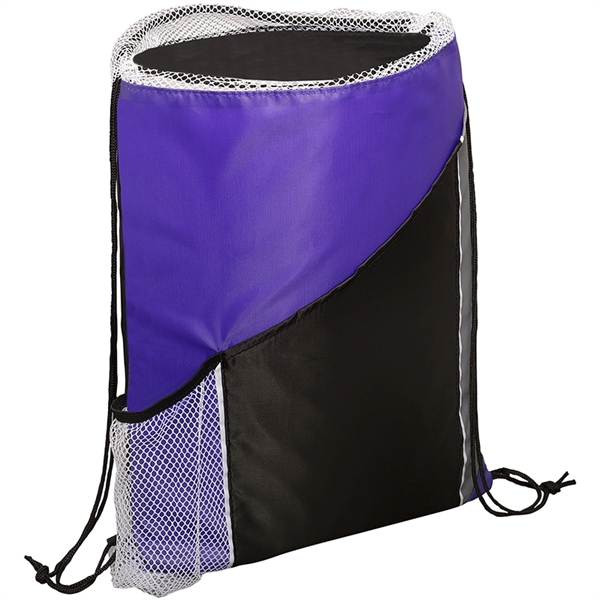 Sprint Angled Drawstring Sports Pack with Pockets - Image 12