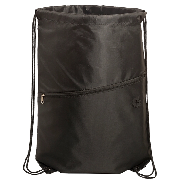 Incline Drawstring Backpack with Zipper - Image 11