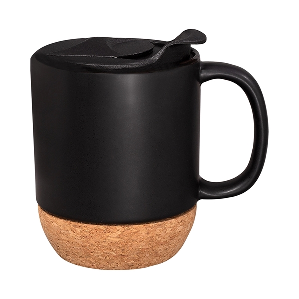 14 oz. Ceramic Mug with Cork Base - Image 4