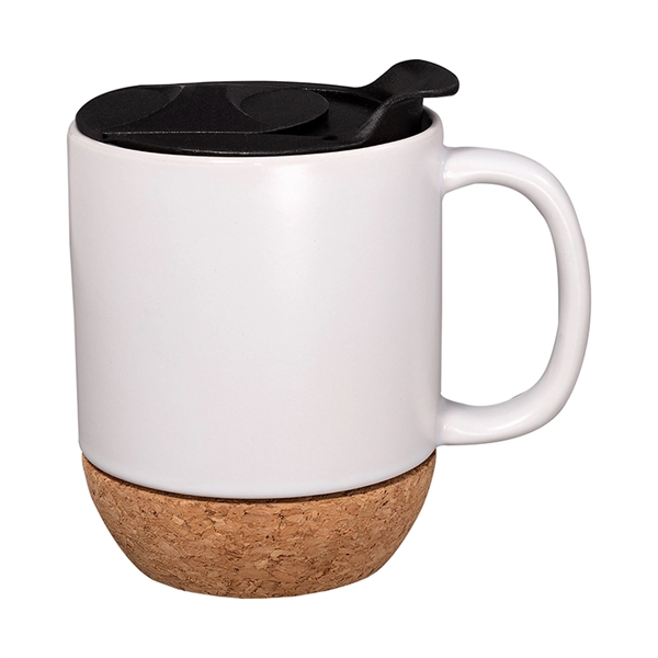 14 oz. Ceramic Mug with Cork Base - Image 5