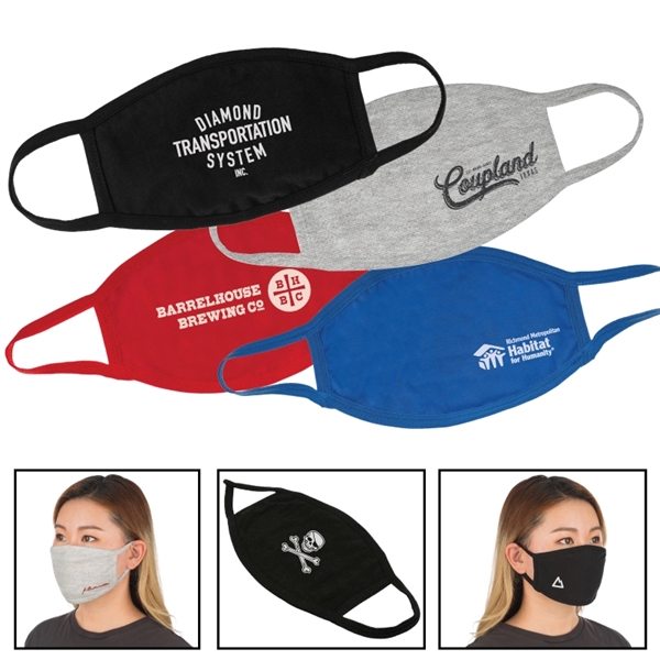Promotional 3 Layered Reusable Cotton Face Mask	 - Image 7