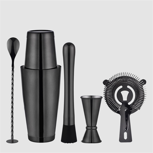 5 Pieces Stainless Steel Cocktail Shaker     - Image 3