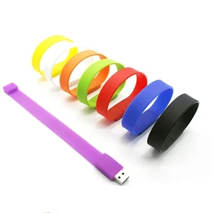 Multi-function Silicone Wristband USB Flash Drive