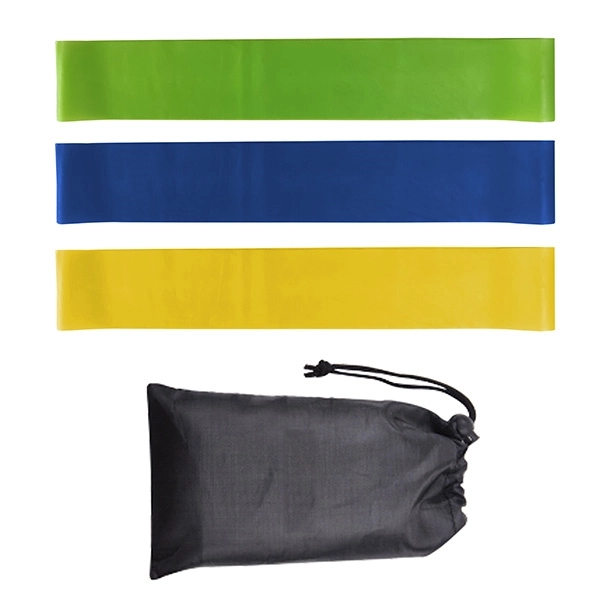 Fitness Resistance Band Set w/ Pouch - Image 2