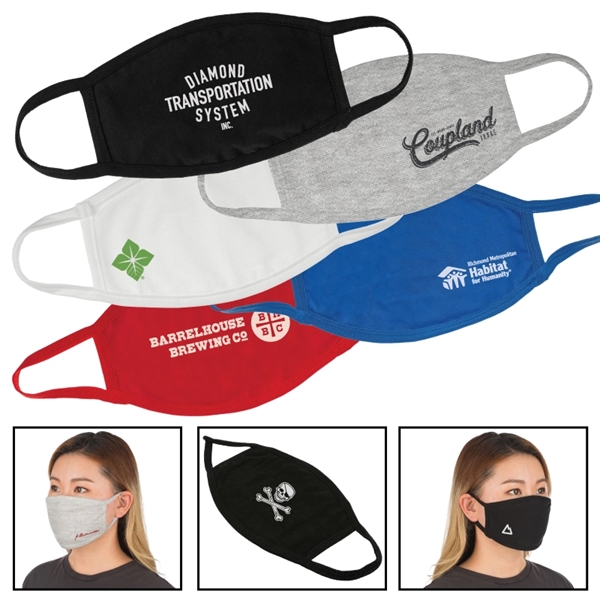 Promotional 3 Layered Reusable Cotton Face Mask	 - Image 1
