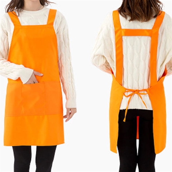 Colored Apron with Three Pouches     - Image 3