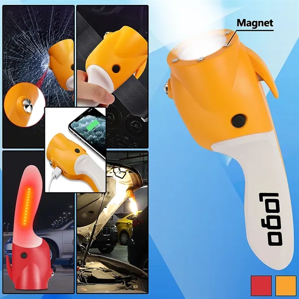 Emergency COB LED Flashlight Multi-Tool - Image 1