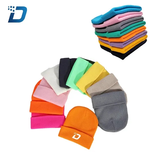 Winter Knit Beanie Hat - Image 1